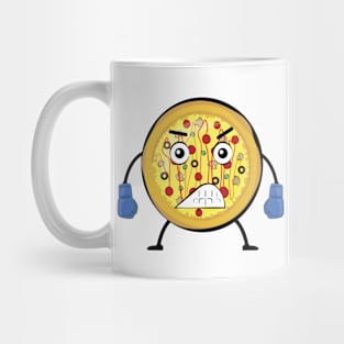 Pizza Boxer - Funny Character Illustration Mug